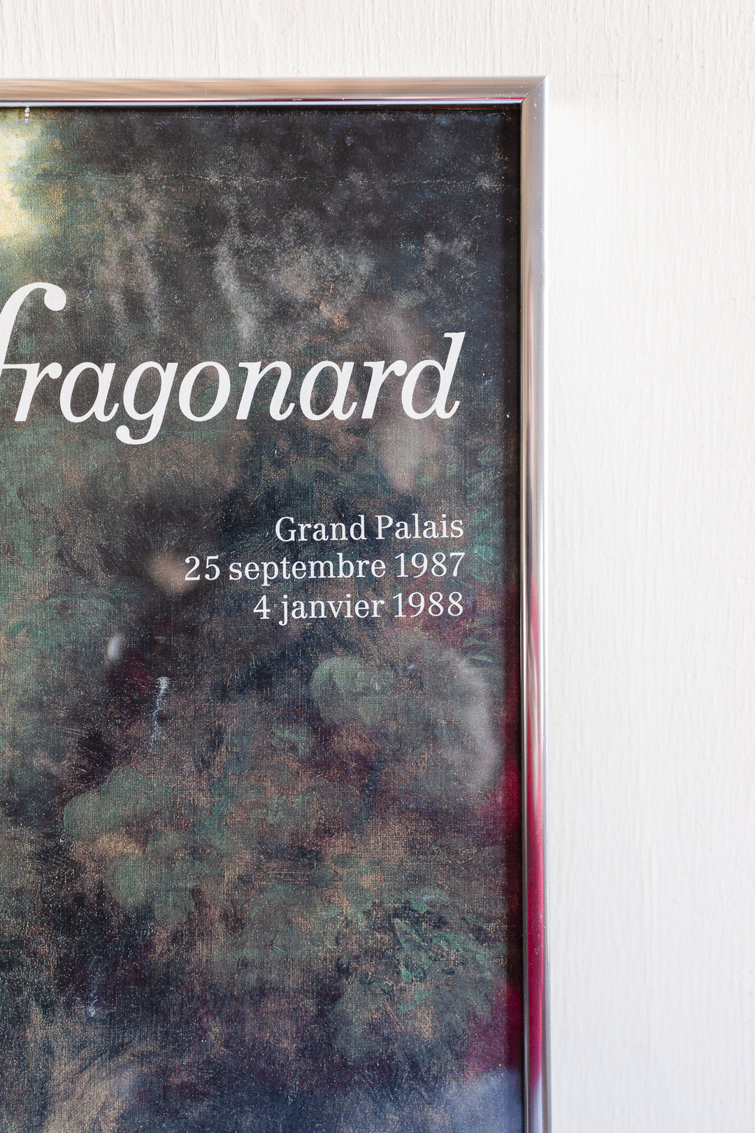 vintage french art exhibition poster, Jean-Honoré Fragonard at the Grand Palais