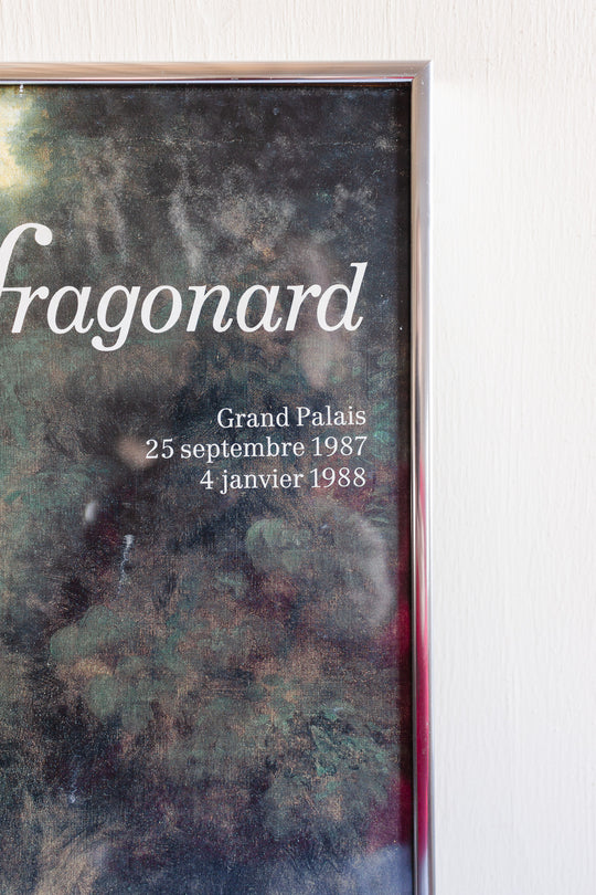 vintage french art exhibition poster, Jean-Honoré Fragonard at the Grand Palais