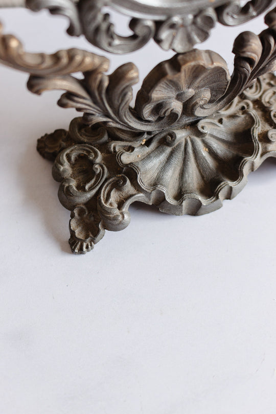 antique French petite rococo style vanity mirror