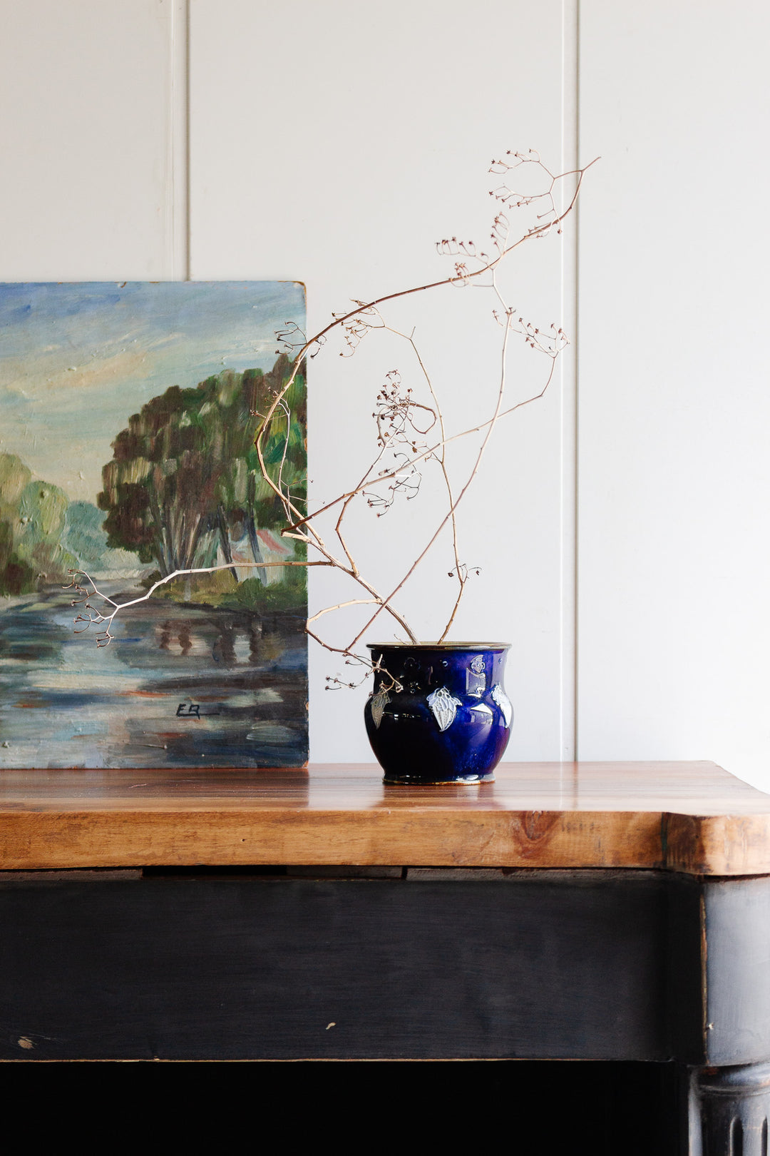 turn of the century English Royal Doulton earthenware art nouveau vase