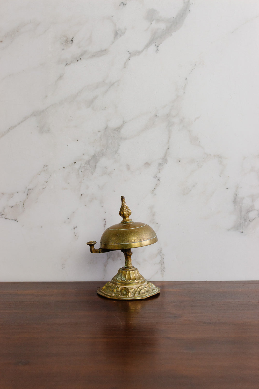 antique french brass hotel concierge bell
