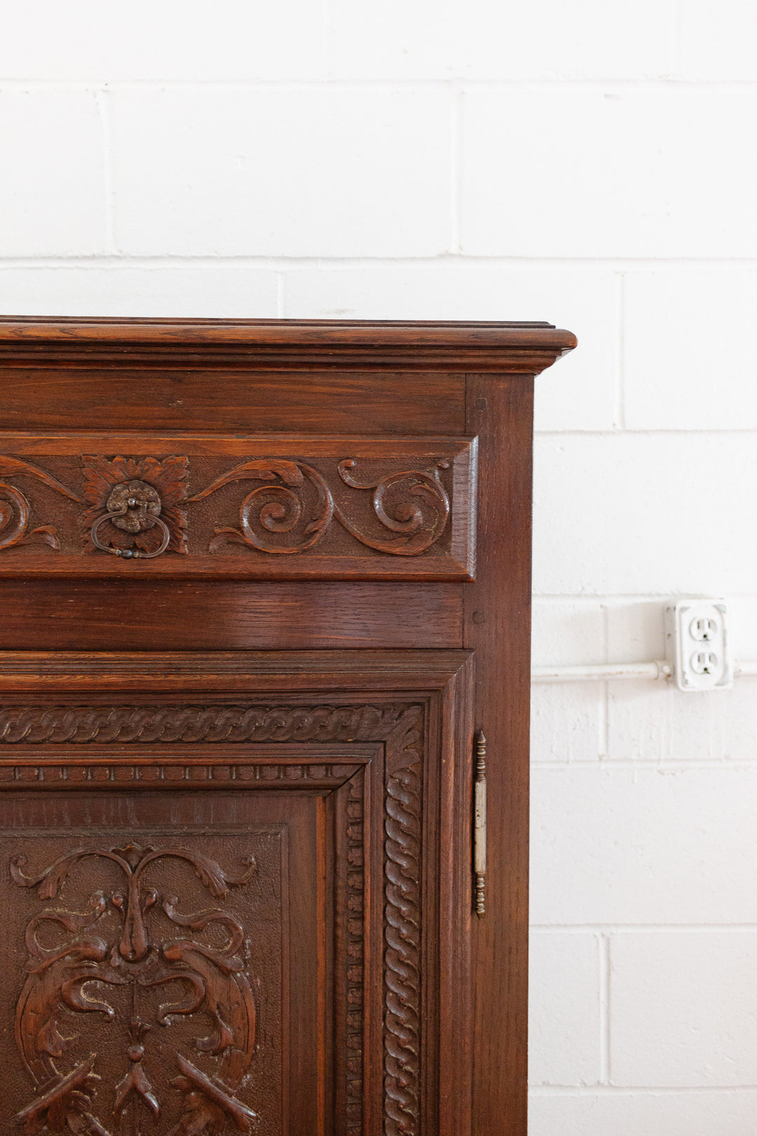 early 20th century French oak renaissance buffet