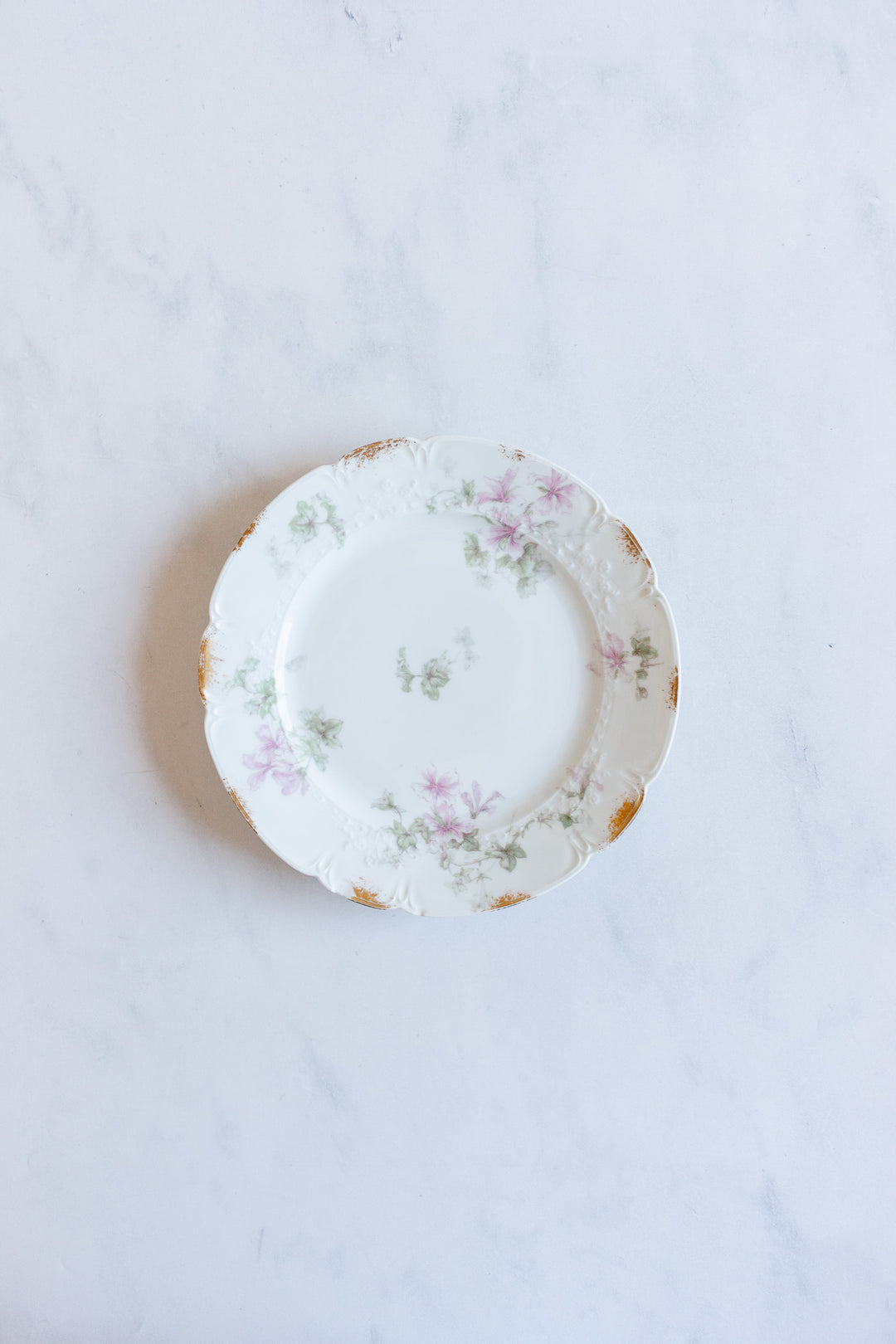 antique french three piece Limoges teacup set