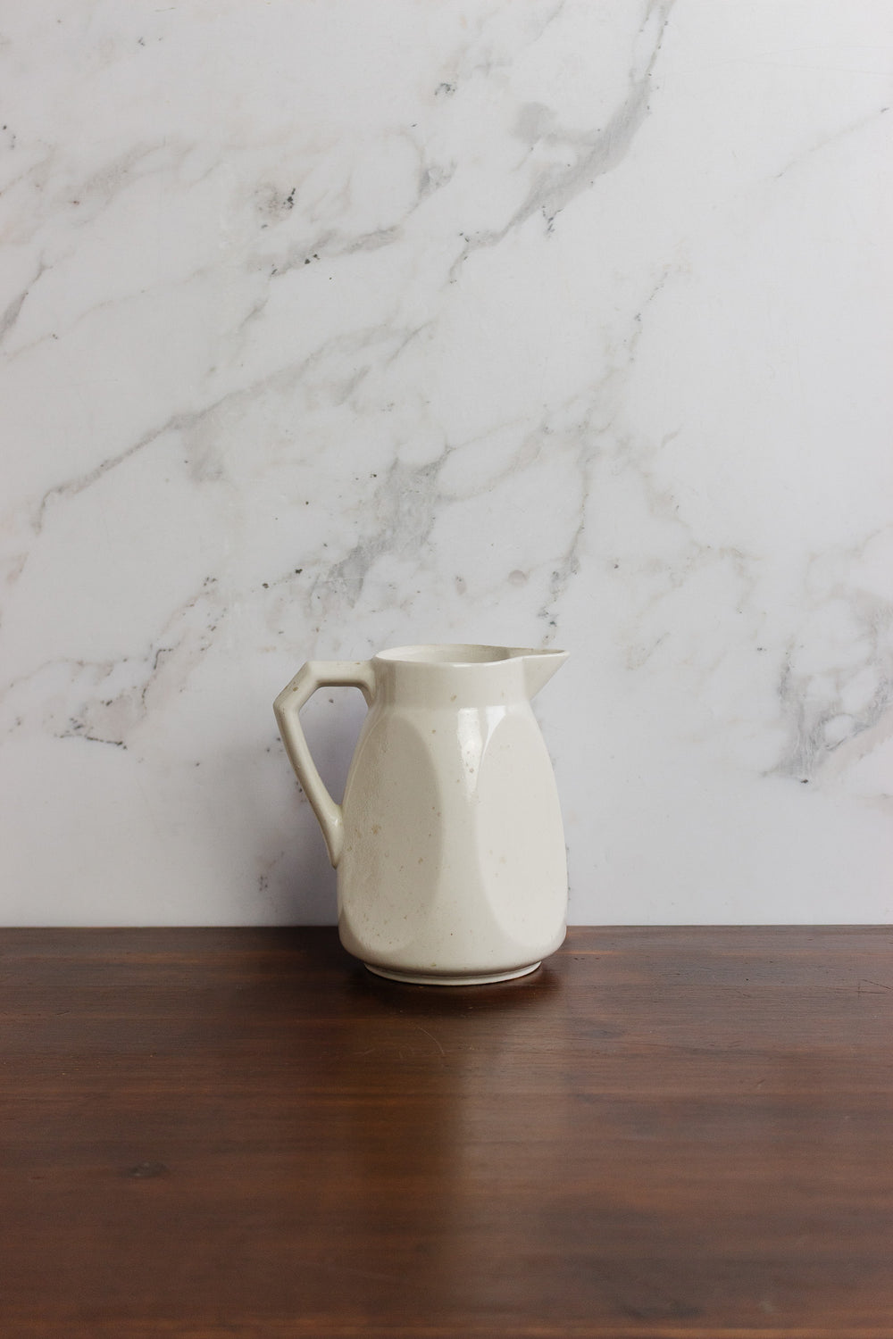 vintage french faïence geometric creamer