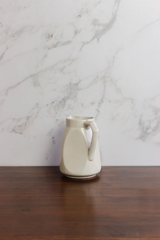 vintage french faïence geometric creamer