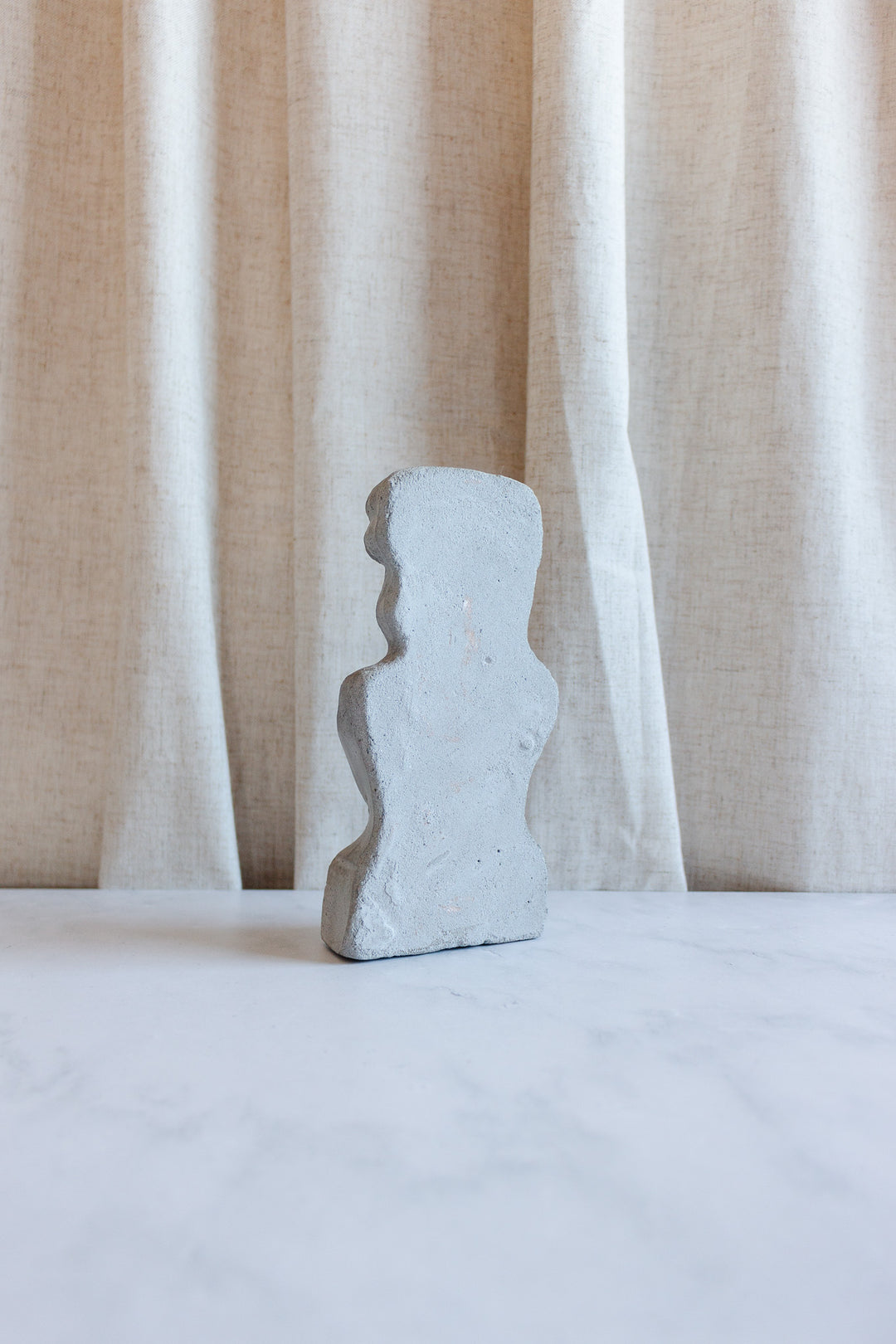 vintage French cast stoneware bust