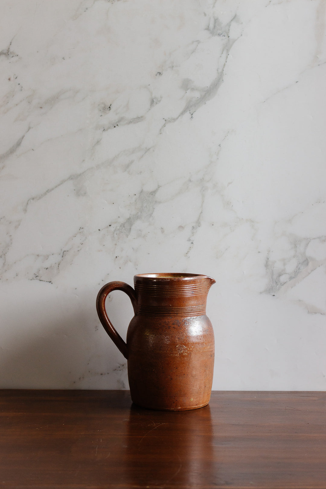 vintage french grès de berry stoneware pitcher