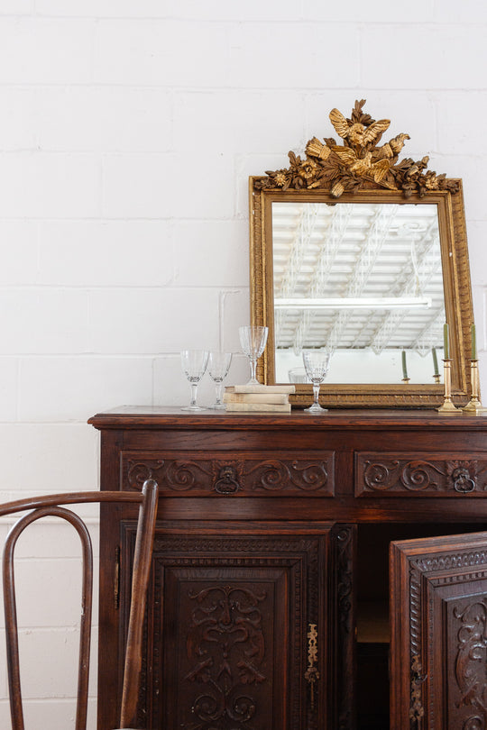 early 20th century French oak renaissance buffet