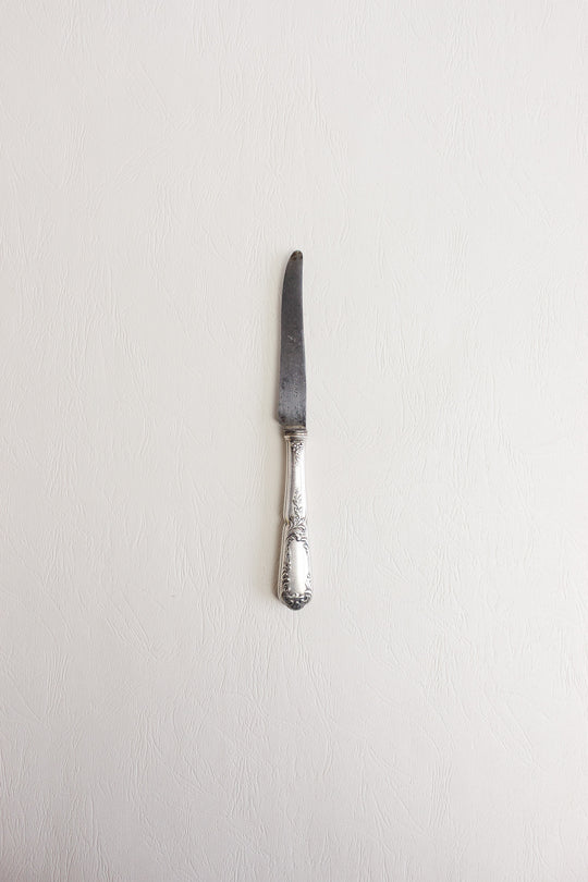antique french silver plate "paris" knives, set of 10