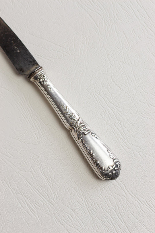 antique french silver plate "paris" knives, set of 10