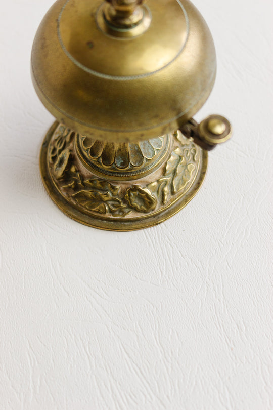 antique french brass hotel concierge bell