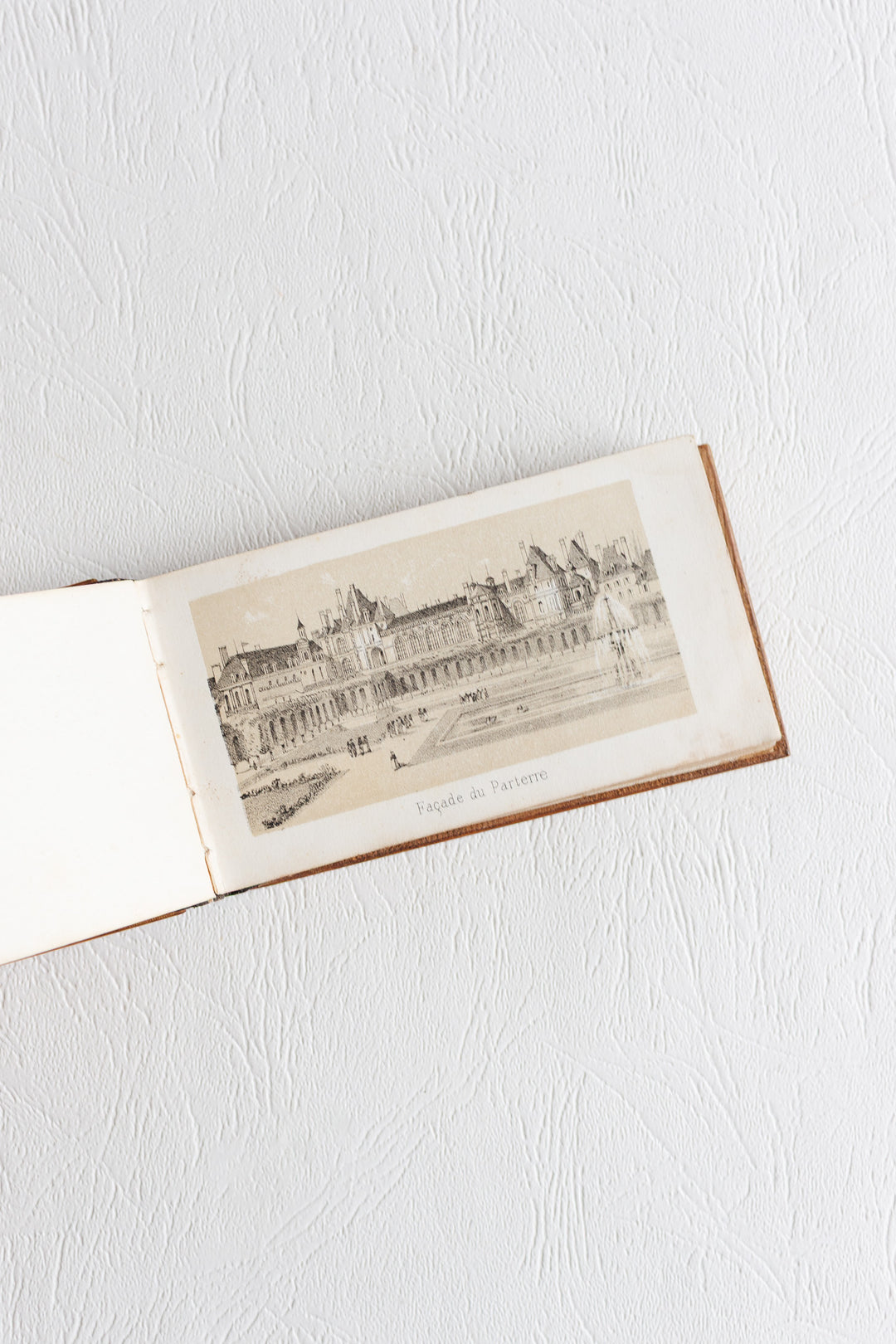 Antique French monogrammed booklet with original miniature engravings "Album Genevrier"