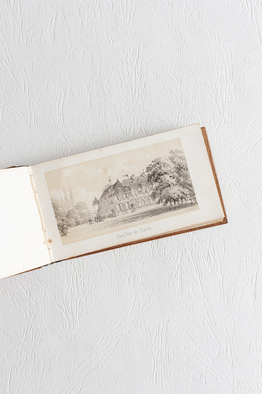 Antique French monogrammed booklet with original miniature engravings "Album Genevrier"
