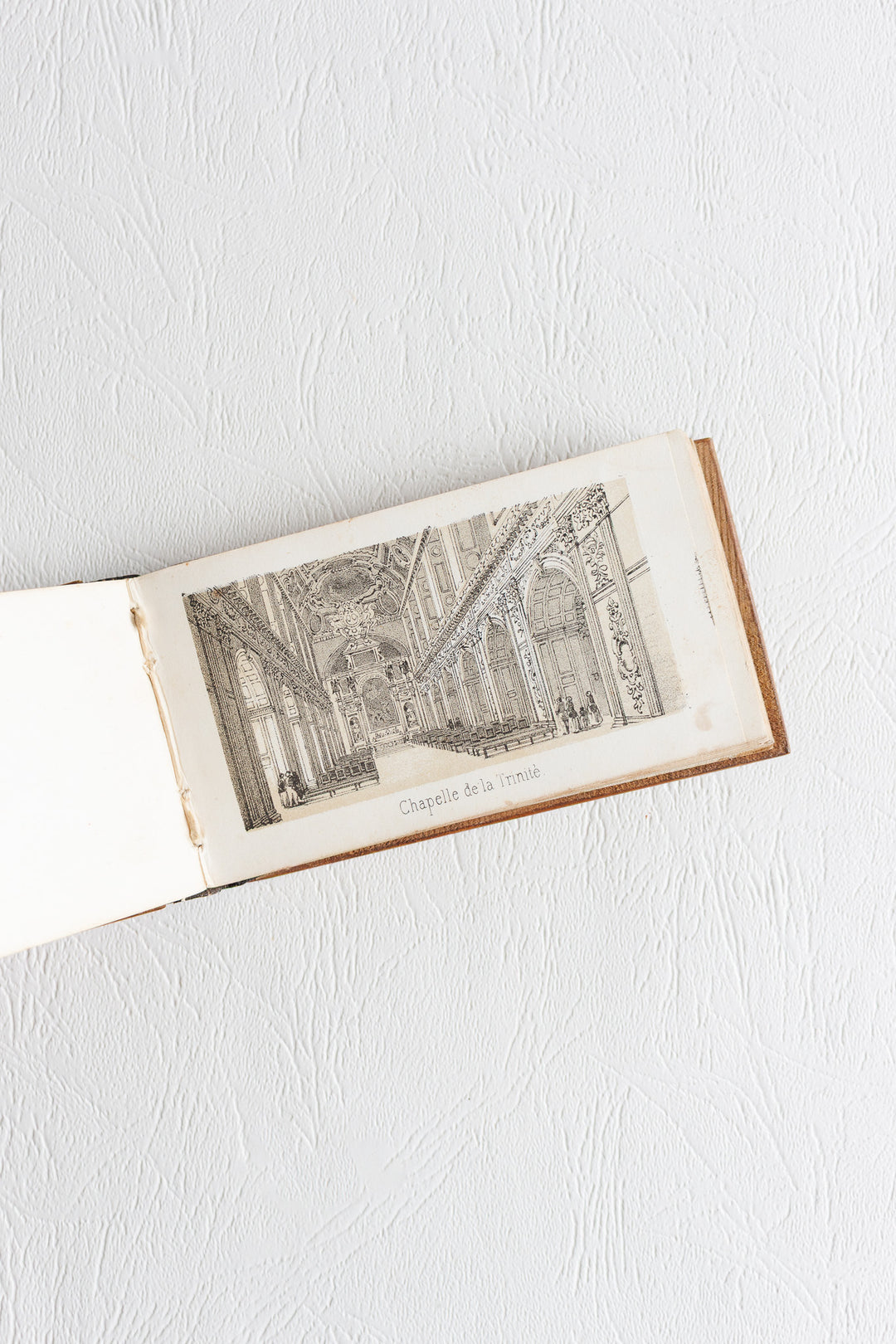 Antique French monogrammed booklet with original miniature engravings "Album Genevrier"