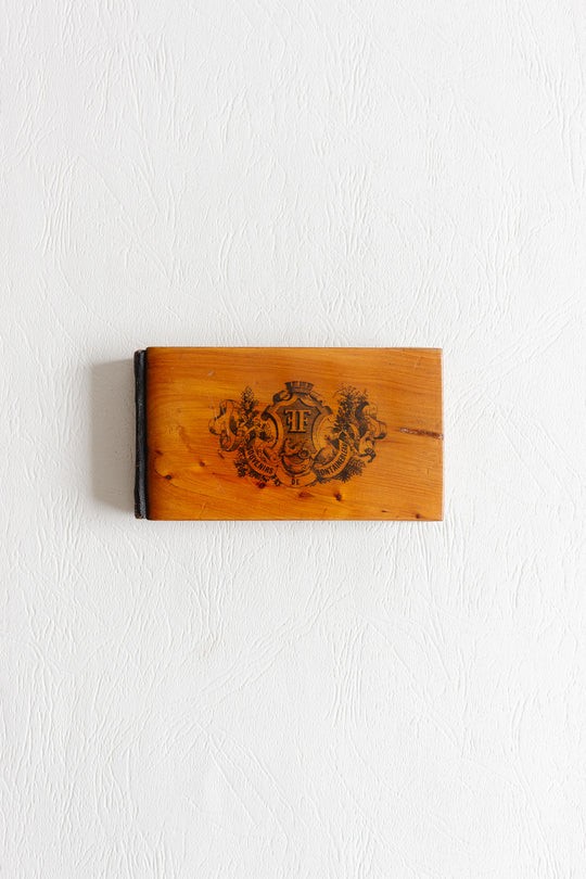 Antique French monogrammed booklet with original miniature engravings "Album Genevrier"