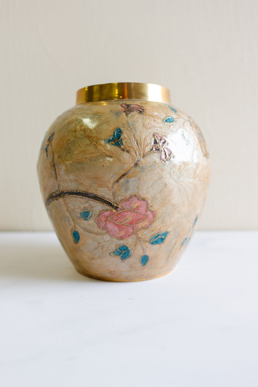 vintage French cloisonné vase