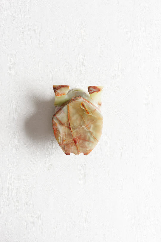 Vintage french onyx frog paperweight