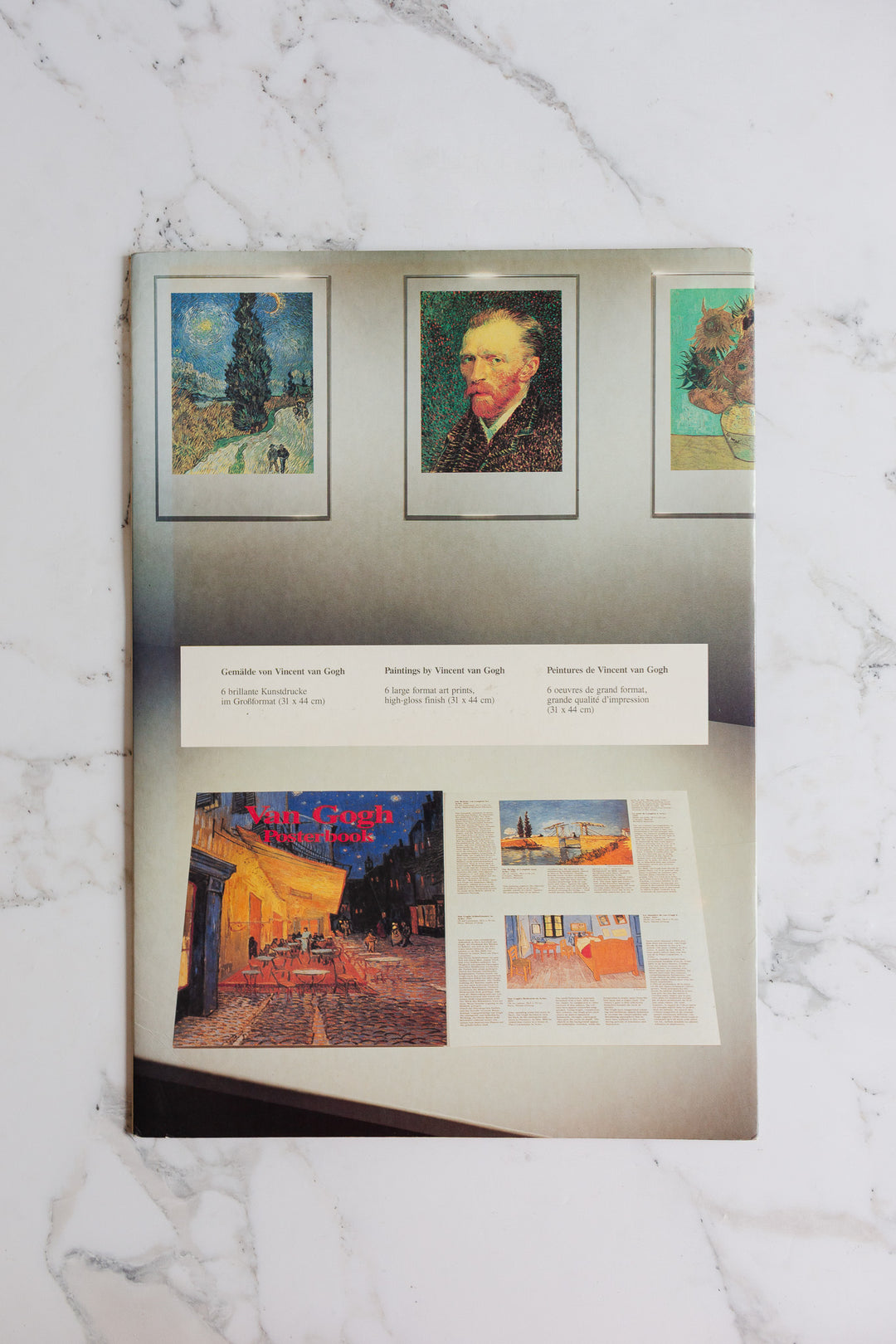 van gogh book posterbook with a pair of posters