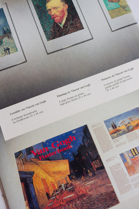 van gogh book posterbook with a pair of posters