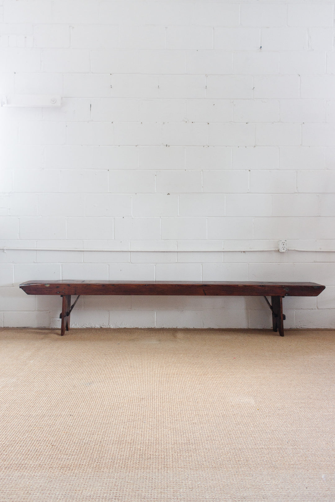 antique french farmhouse bench