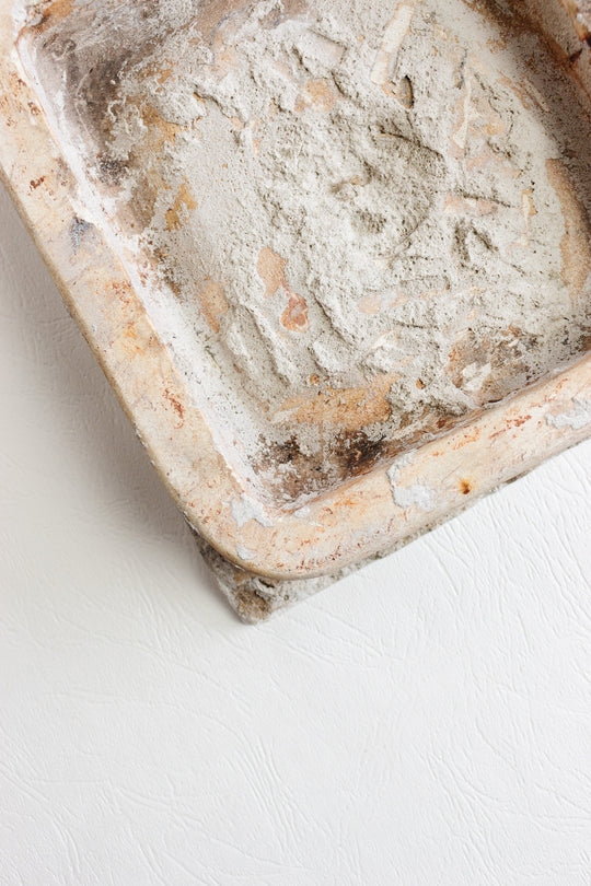 antique french faïence stove tile circa 1900