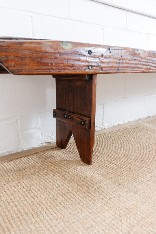 antique french farmhouse bench