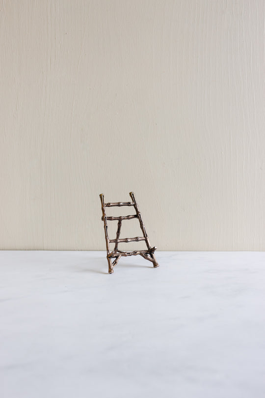 vintage french miniature faux bamboo easel