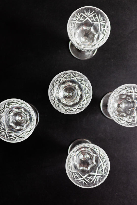 webb corbett Georgian wine glasses