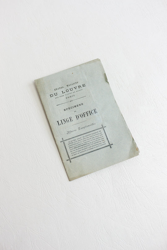 grands magasins du louvre - specimens de linge d'office