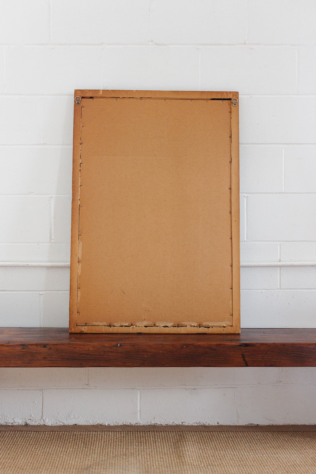 large vintage french gilt wood mirror