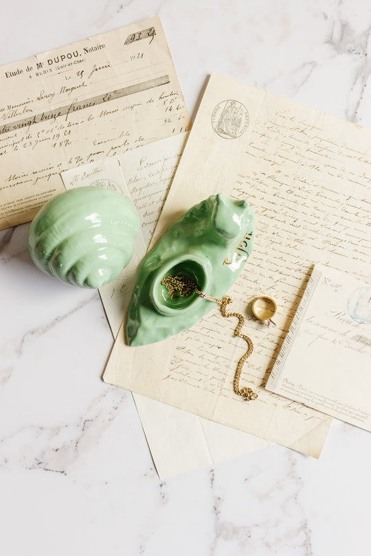 rare vintage french "Dijon" souvenir escargot mustard pot
