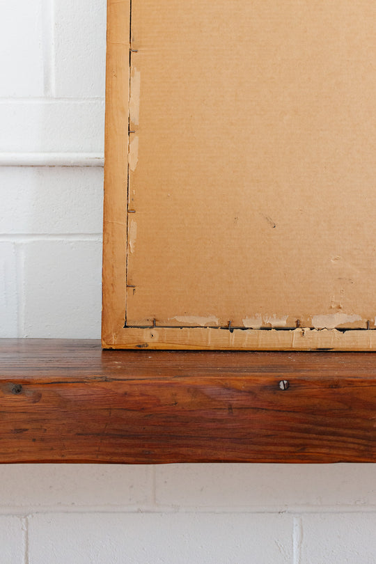 large vintage french gilt wood mirror