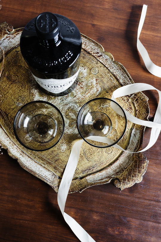 vintage italian gold and white florentine tray