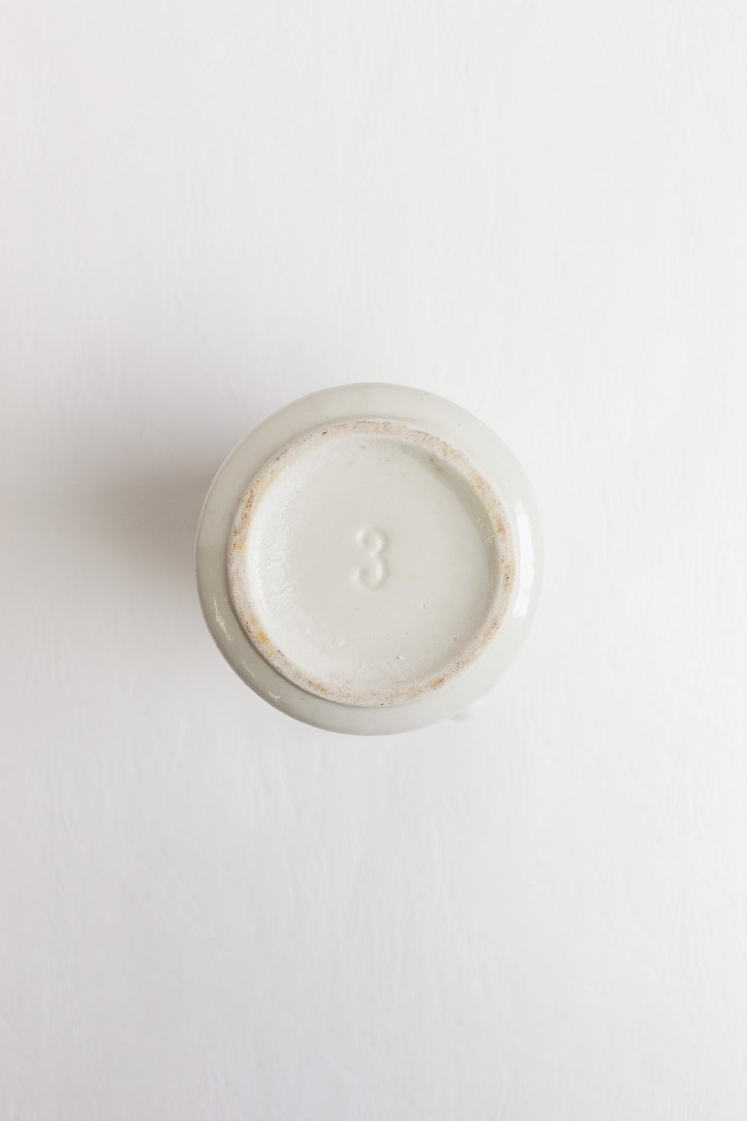 vintage french faïence geometric creamer