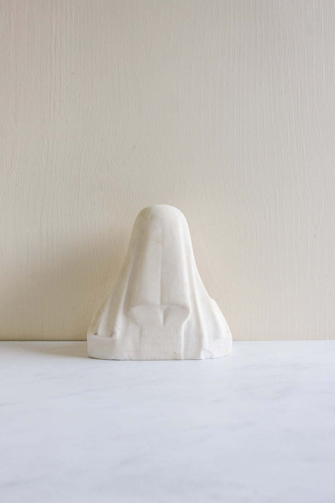 antique French stone bust, “St. Therèse de Lisieux”