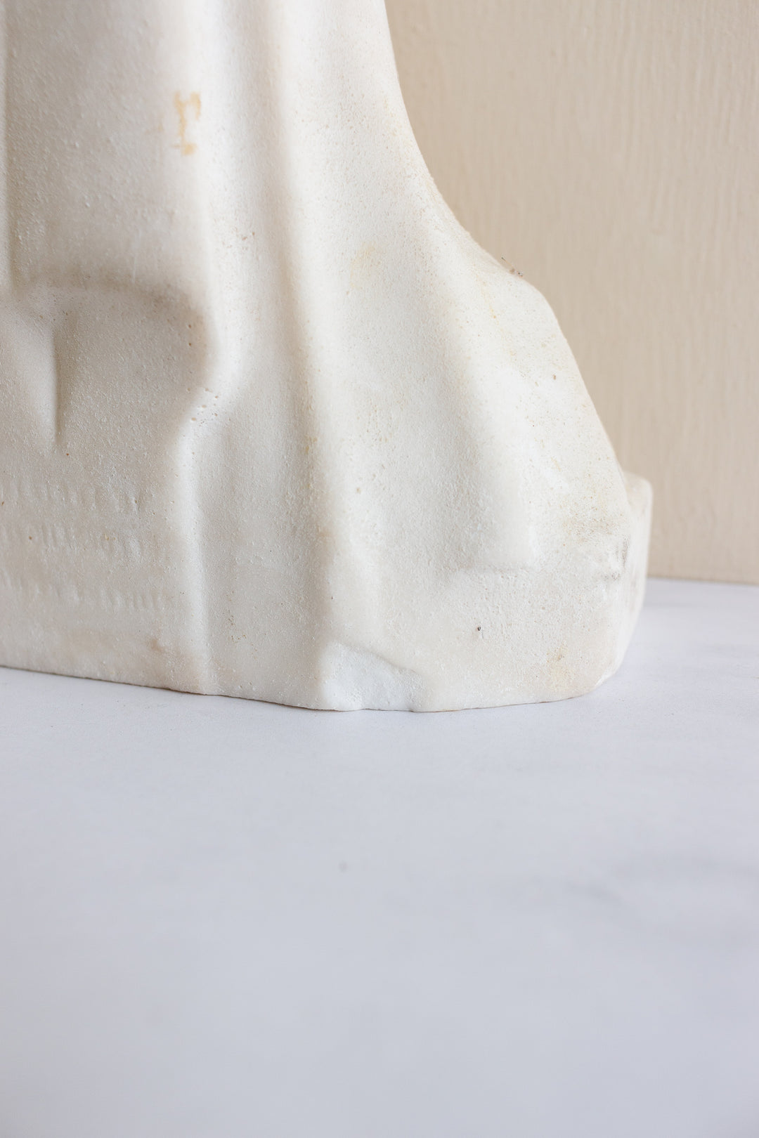 antique French stone bust, “St. Therèse de Lisieux”