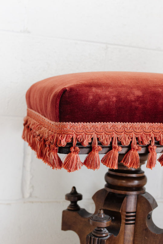 antique victorian eastlake  piano stool