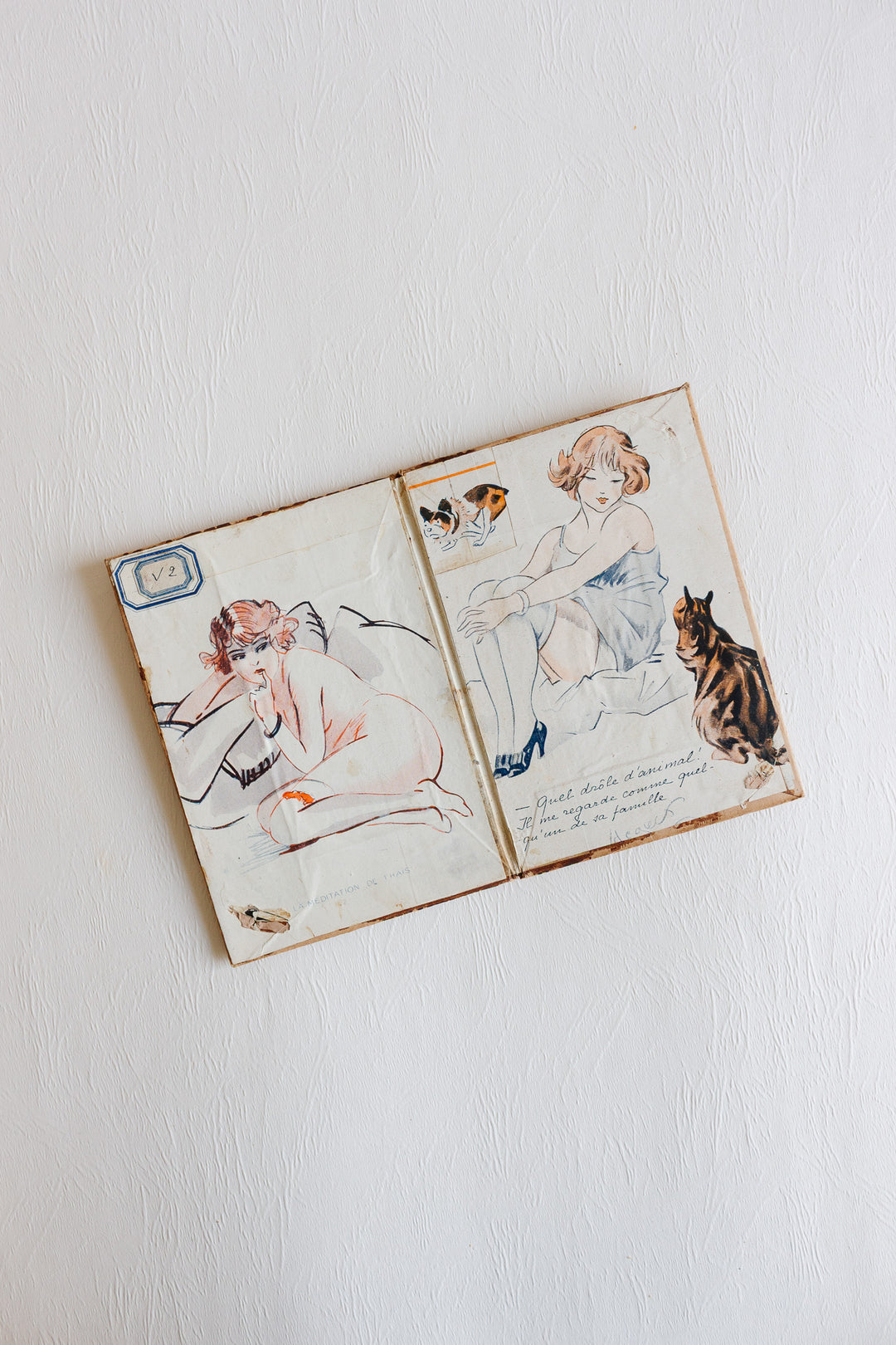1920s french illustrated folder