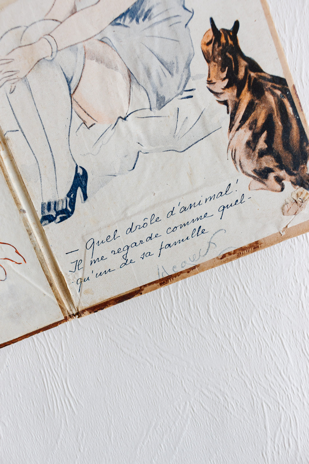1920s french illustrated folder