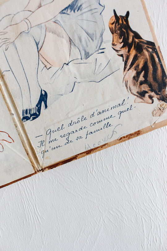 1920s french illustrated folder