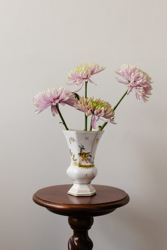 vintage french moustiers vase