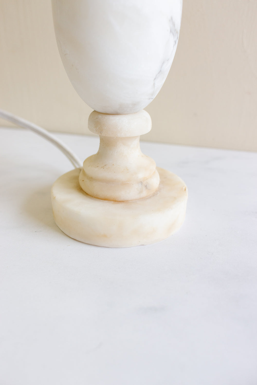 vintage Italian marble table lamp