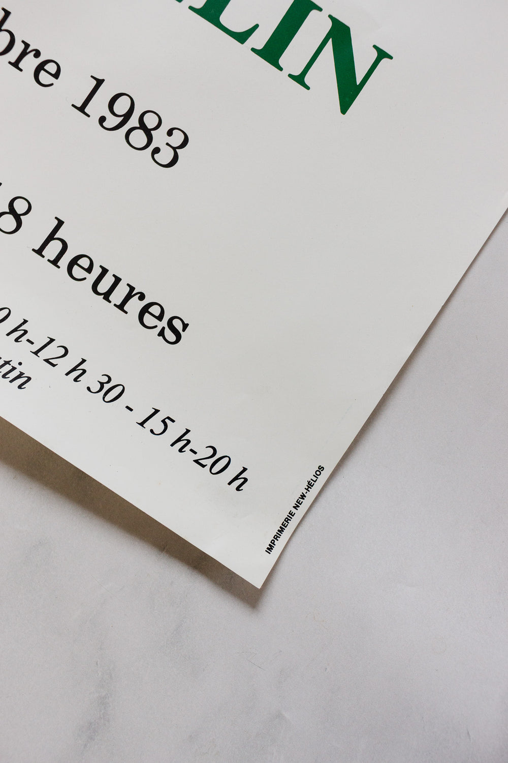 galerie d'art laeticia - edouard collin 1983 exhibition poster