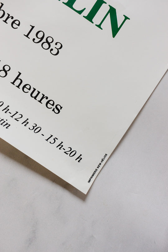 galerie d'art laeticia - edouard collin 1983 exhibition poster