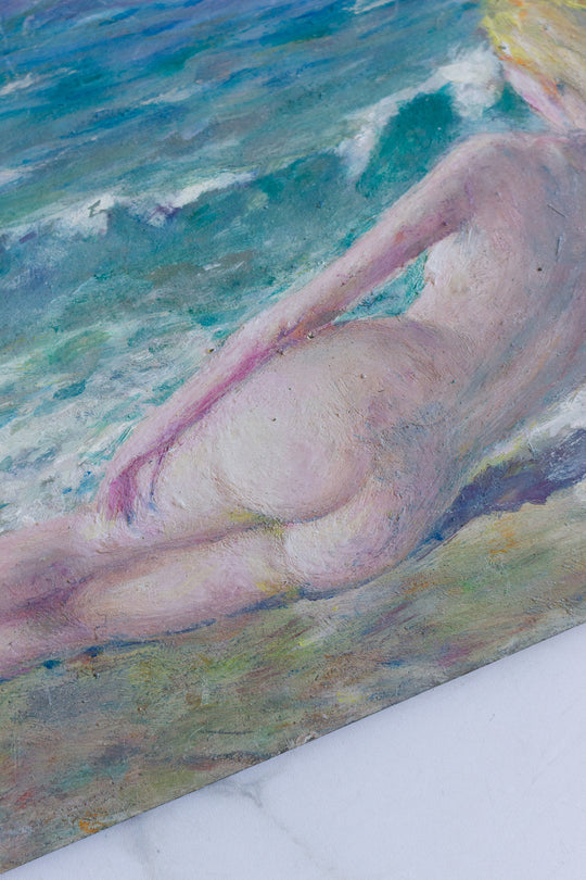 nue sur la plage