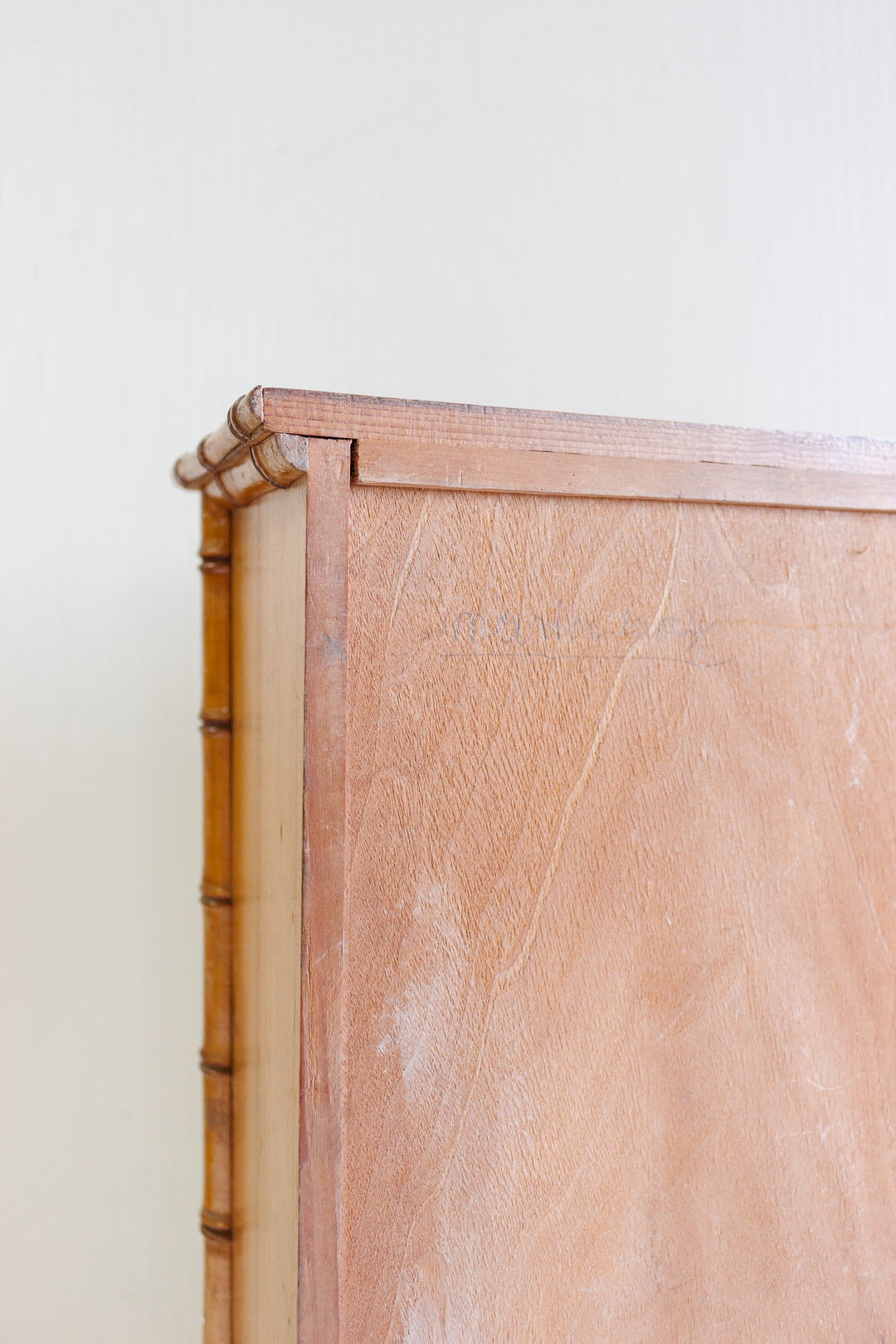 turn of the century French salesman sample faux bamboo armoire