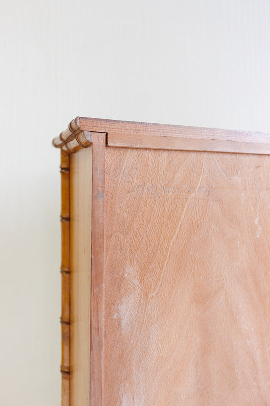 turn of the century French salesman sample faux bamboo armoire