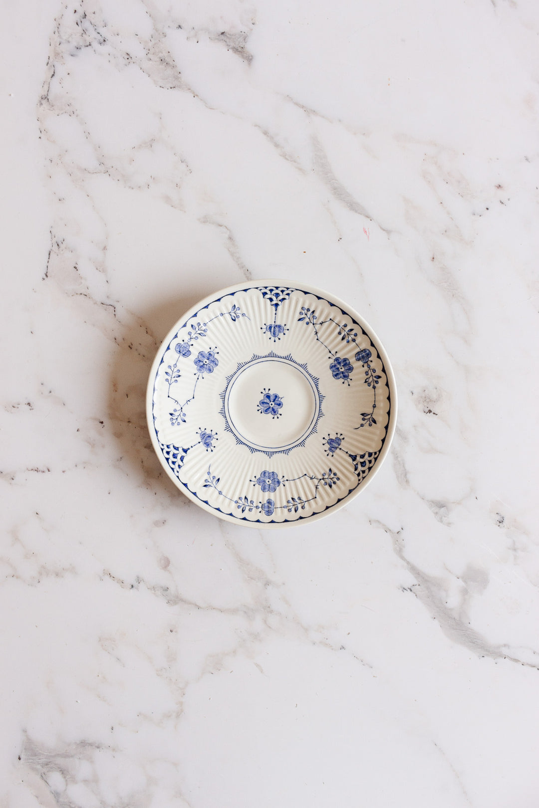 antique Furnivals England blue and white set