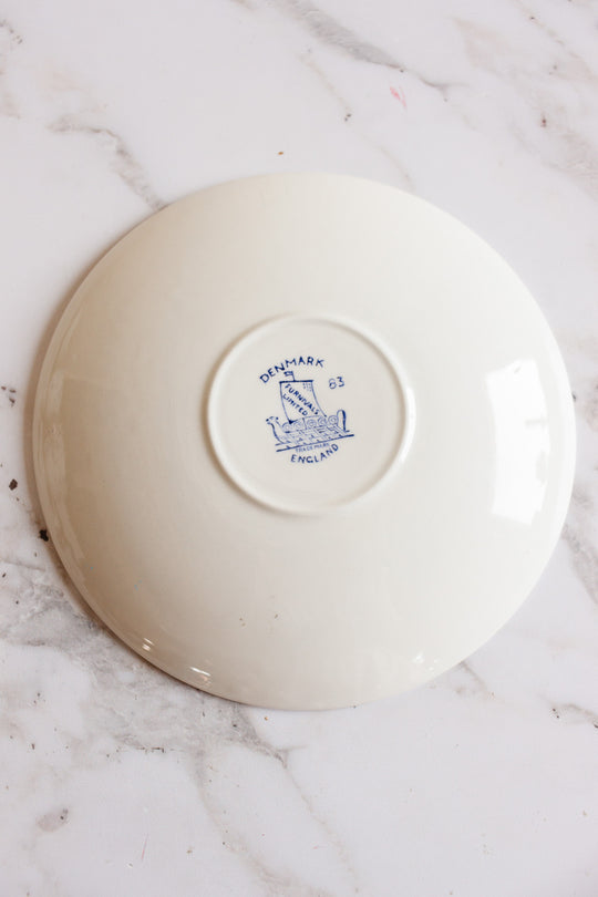 antique Furnivals England blue and white set