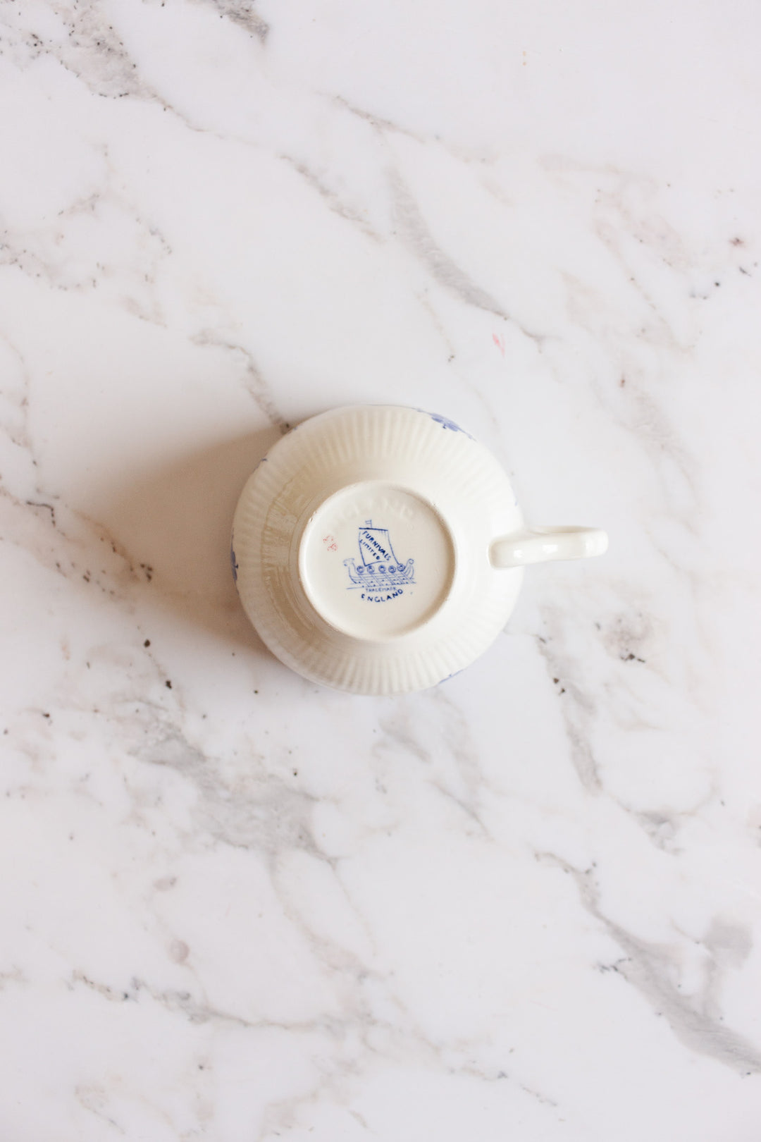 antique Furnivals England blue and white set